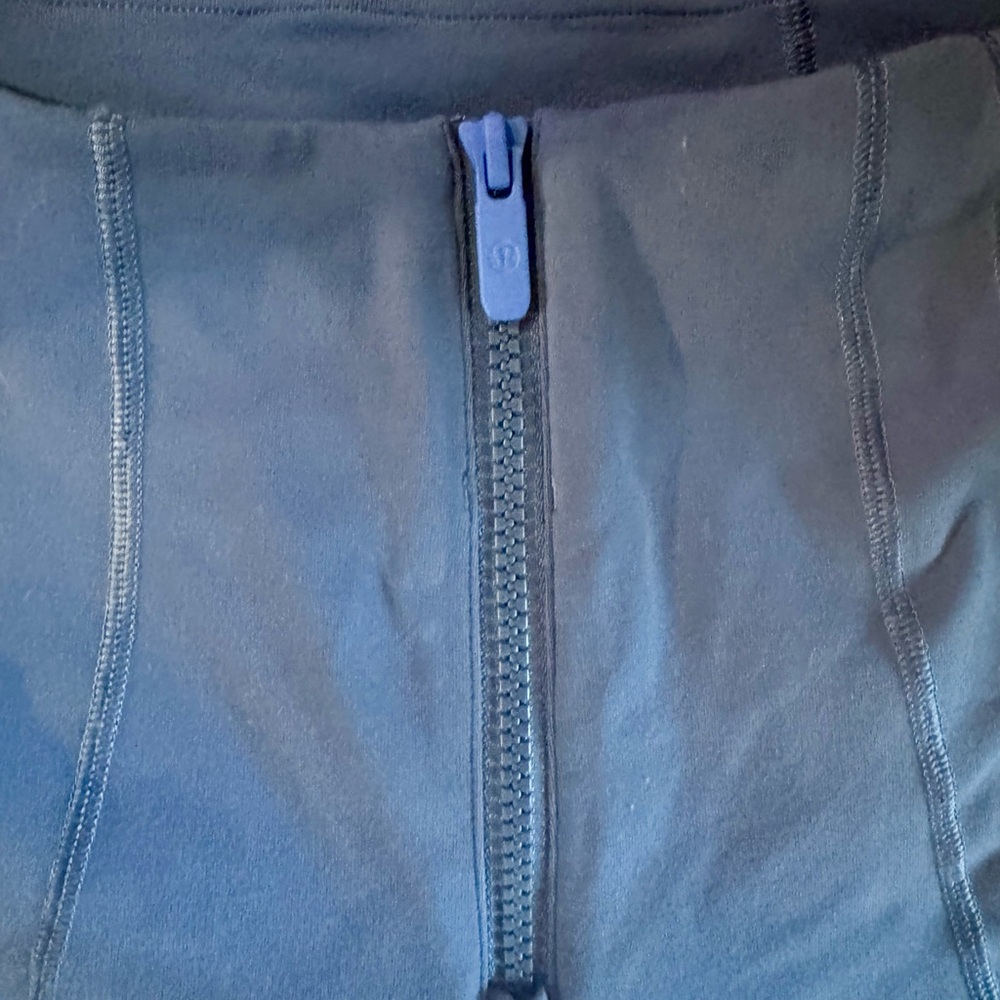Lululemon Athletica Slate Blue Leggings with Inspirational Text - Picture 2 of 3
